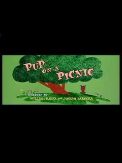 Pup on a Picnic poster