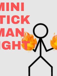 Mini stickman fight poster