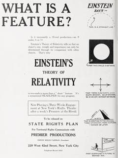 The Einstein Theory of Relativity poster