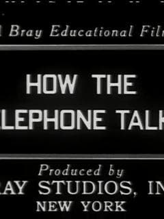 How the Telephone Talks poster