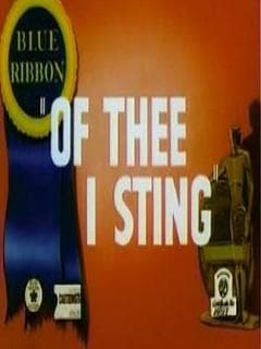 Of Thee I Sting poster