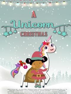 A Unicorn Christmas poster